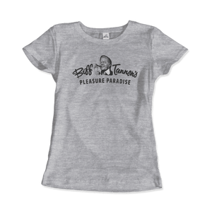 Biff Tannen's Pleasure Paradise Dusted Logo Back to the Future t-shirt Art-O-Rama Shop