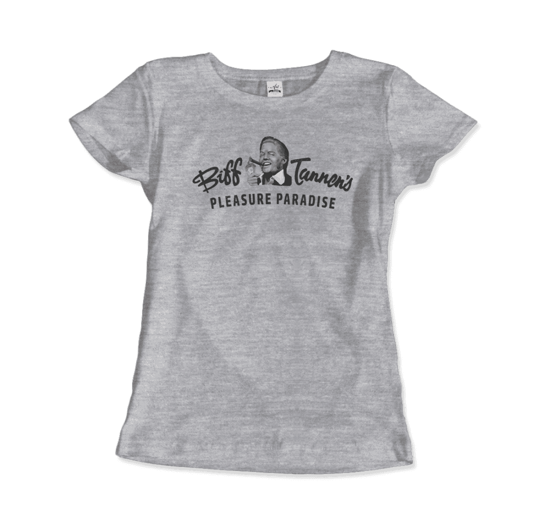 Biff Tannen's Pleasure Paradise Dusted Logo Back to the Future t-shirt Art-O-Rama Shop