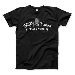 Biff Tannen's Pleasure Paradise Dusted Logo Back to the Future t-shirt Art-O-Rama Shop
