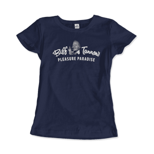 Biff Tannen's Pleasure Paradise Dusted Logo Back to the Future t-shirt Art-O-Rama Shop