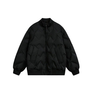 Gray LUXENK White Void Jacket by eprolo, shown with a front view, featuring a sleek design and modern styling.
