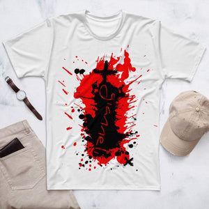 LUXENK Gianneli Colours men's T-shirt in vibrant colors, casual fit, with crew neck and short sleeves, displayed on a hanger.
