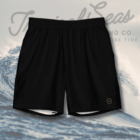 LUXENK Eco Board Black shorts in size 2XL, featuring a sleek black design with a comfortable fit and eco-friendly fabric.