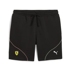 Black LUXENK Formula Racing shorts with a sleek design, featuring the LUXENK logo and sporty fit for active wear.