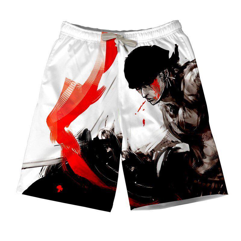 One Piece Zoro Red Short-0