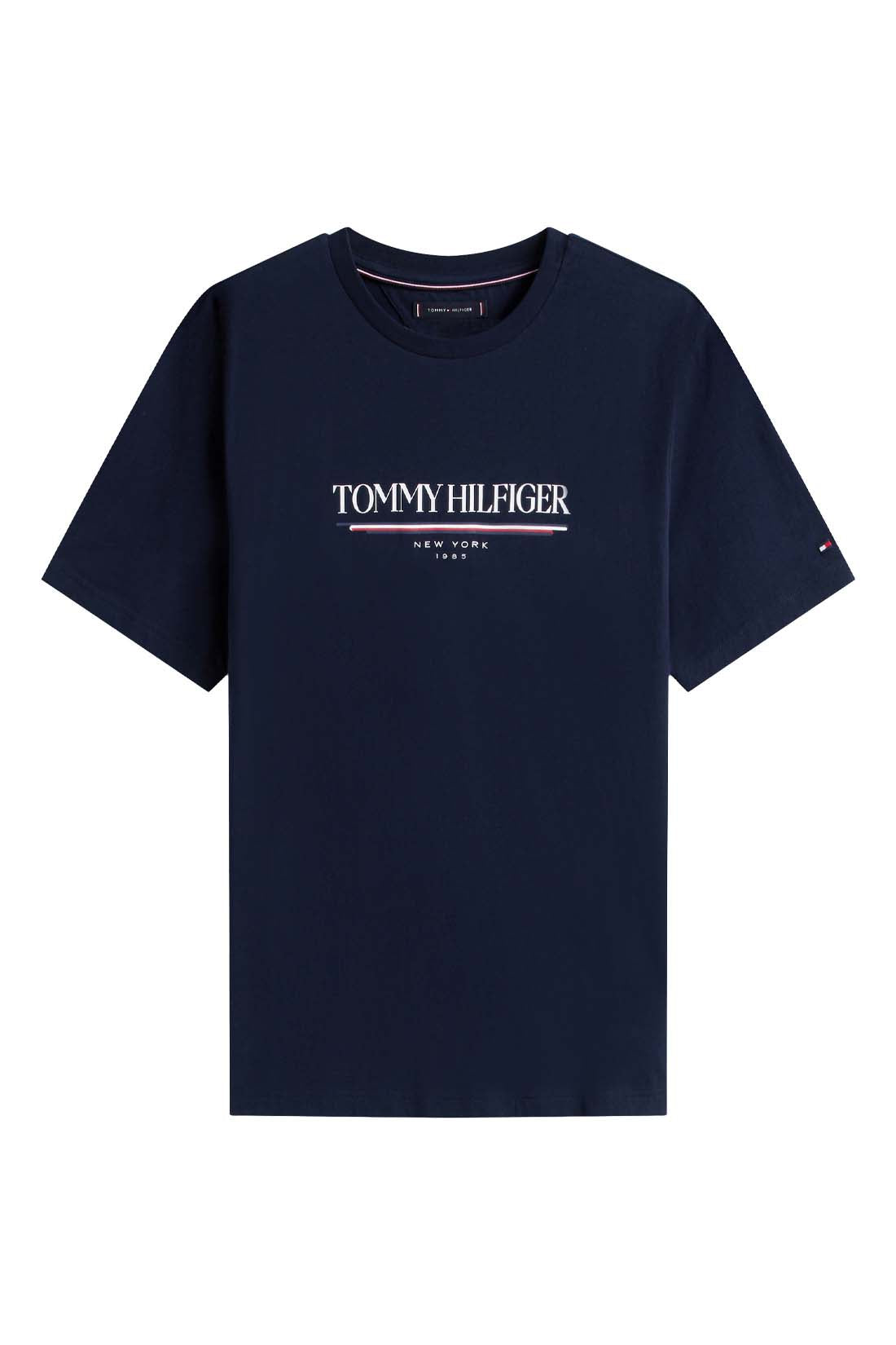 TOMMY HILFIGER - T-shirt uomo con logo  - Taglia L-4