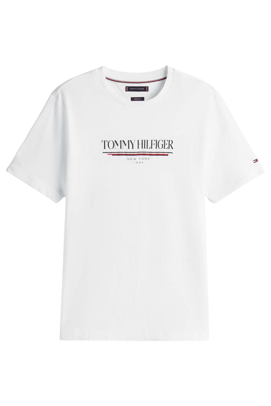 TOMMY HILFIGER - T-shirt uomo con logo  - Taglia L-7