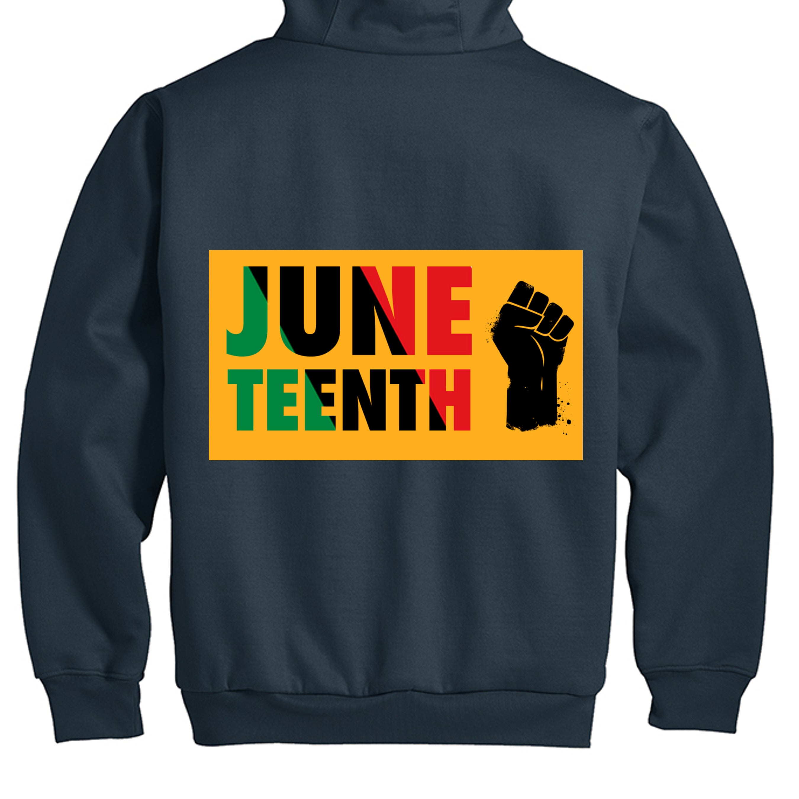 JUNETEENTH FREE Full-Zip Hooded Sweatshirt With Thermal Lining for Men-1
