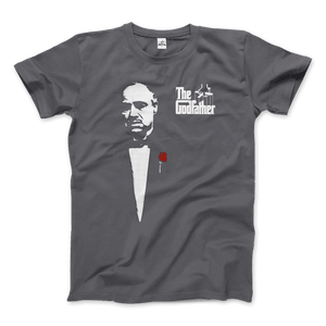 The Godfather 1972 movie Don Corleone T-shirt featuring artwork of Al Pacino from the classic film, by Art-O-Rama Shop.