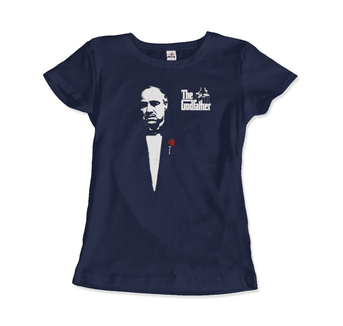 The Godfather 1972 movie Don Corleone T-shirt featuring artwork of Al Pacino from the classic cult film.