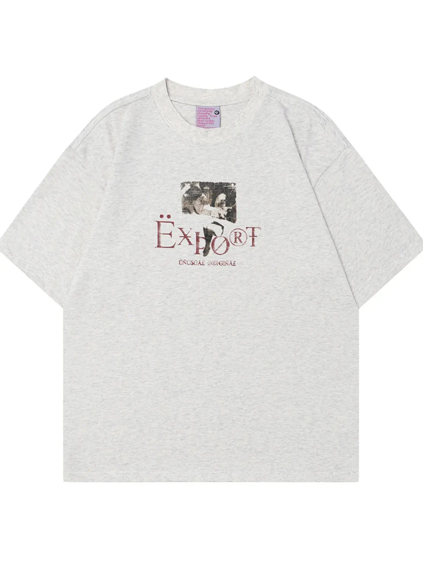 Black LUXENK© "Graphic" T-shirt by Trendsi, featuring a bold printed design on soft cotton fabric.