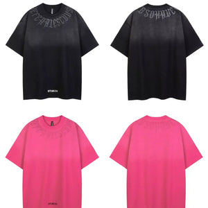 Black LUXENK© "Befearless" T-shirt from Trendsi, featuring a comfortable fit and bold graphic design on the front.