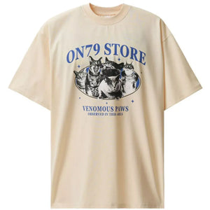 Black LUXENK© "Graphic" T-shirt from Trendsi featuring a bold printed design on the front.