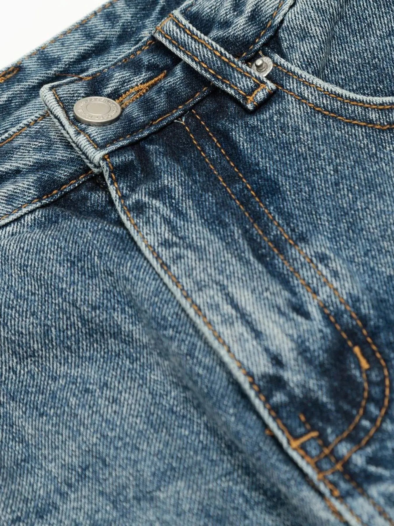 Light blue washed denim shorts from LUXENK© by Trendsi, featuring a casual fit and classic five-pocket design.