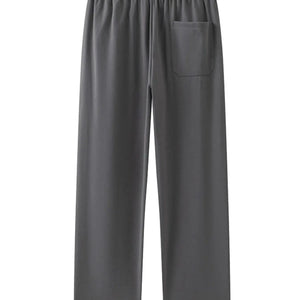 Caramel-colored Luxenk drawstring sweatpants by Trendsi, featuring a comfortable fit and casual style with adjustable waistband.