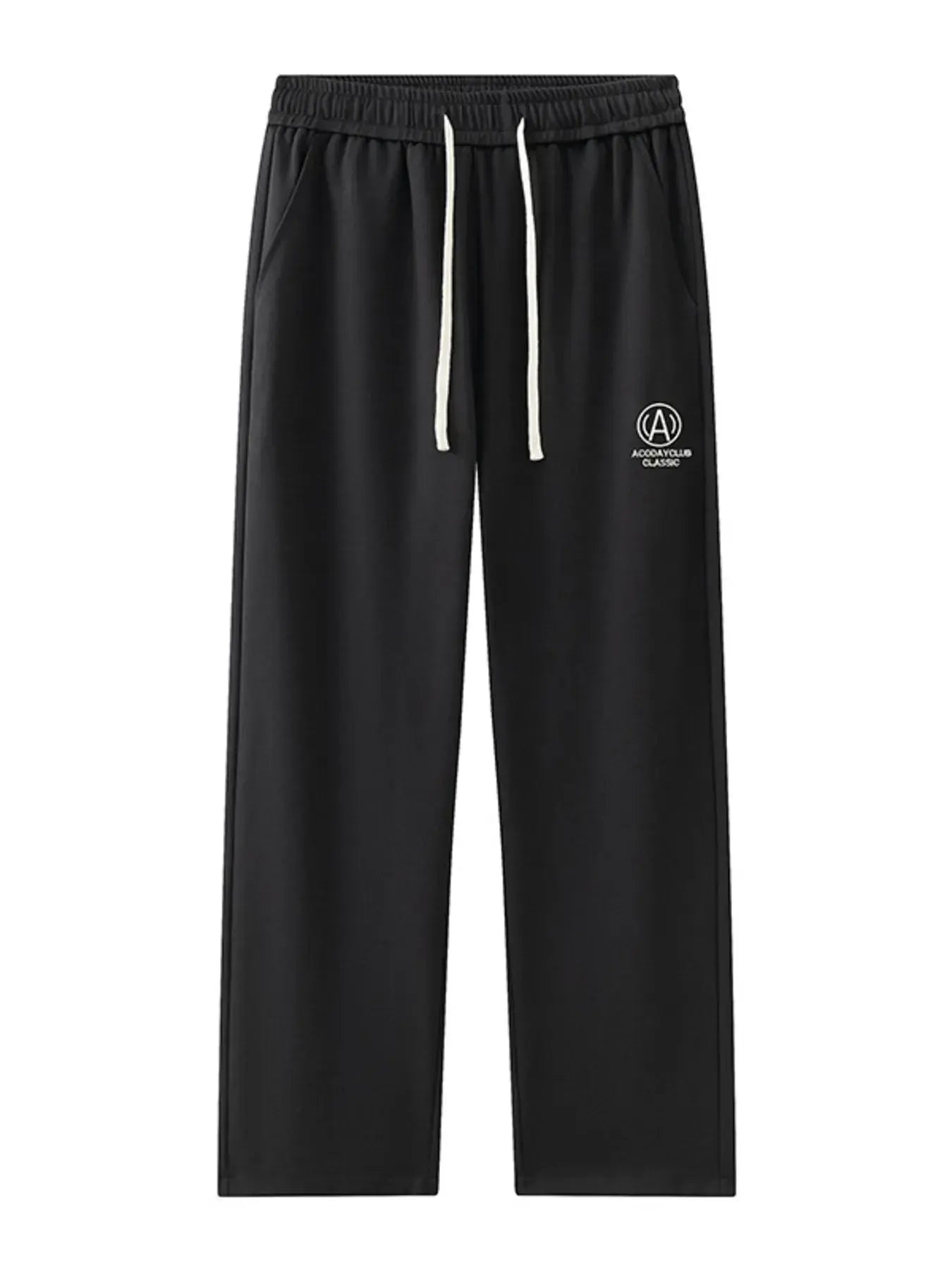 Caramel-colored Luxenk© drawstring sweatpants with elastic waistband and relaxed fit, casual loungewear from Trendsi.