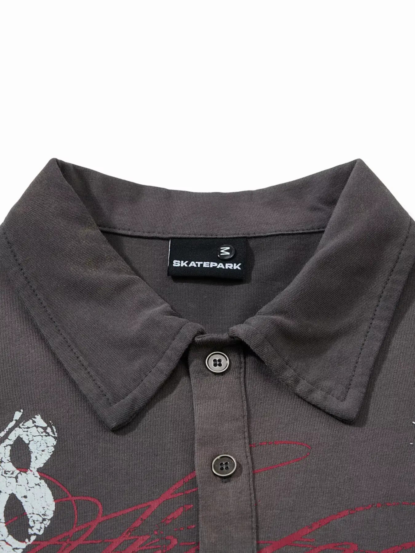 Dark gray Luxenk Classic Polo Shirt by Trendsi, featuring a collared design with short sleeves and a comfortable fit.