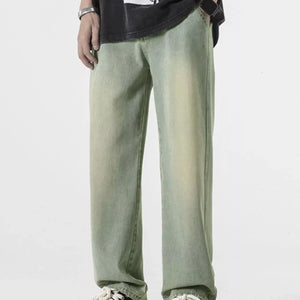 Light blue Luxenk Relaxed Fit jeans from Trendsi, showing a casual fit with a classic denim look and visible stitching.