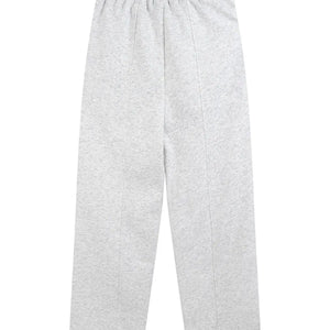 Gray LUXENK© Wide Leg Sweatpants from Trendsi, showing relaxed fit and soft fabric, perfect for casual wear.