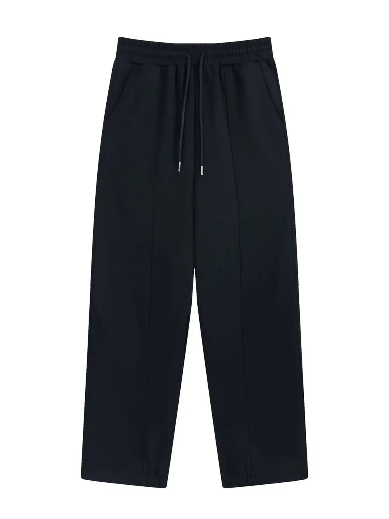 Gray LUXENK© Wide Leg Sweatpants by Trendsi, showing relaxed fit and soft fabric details.