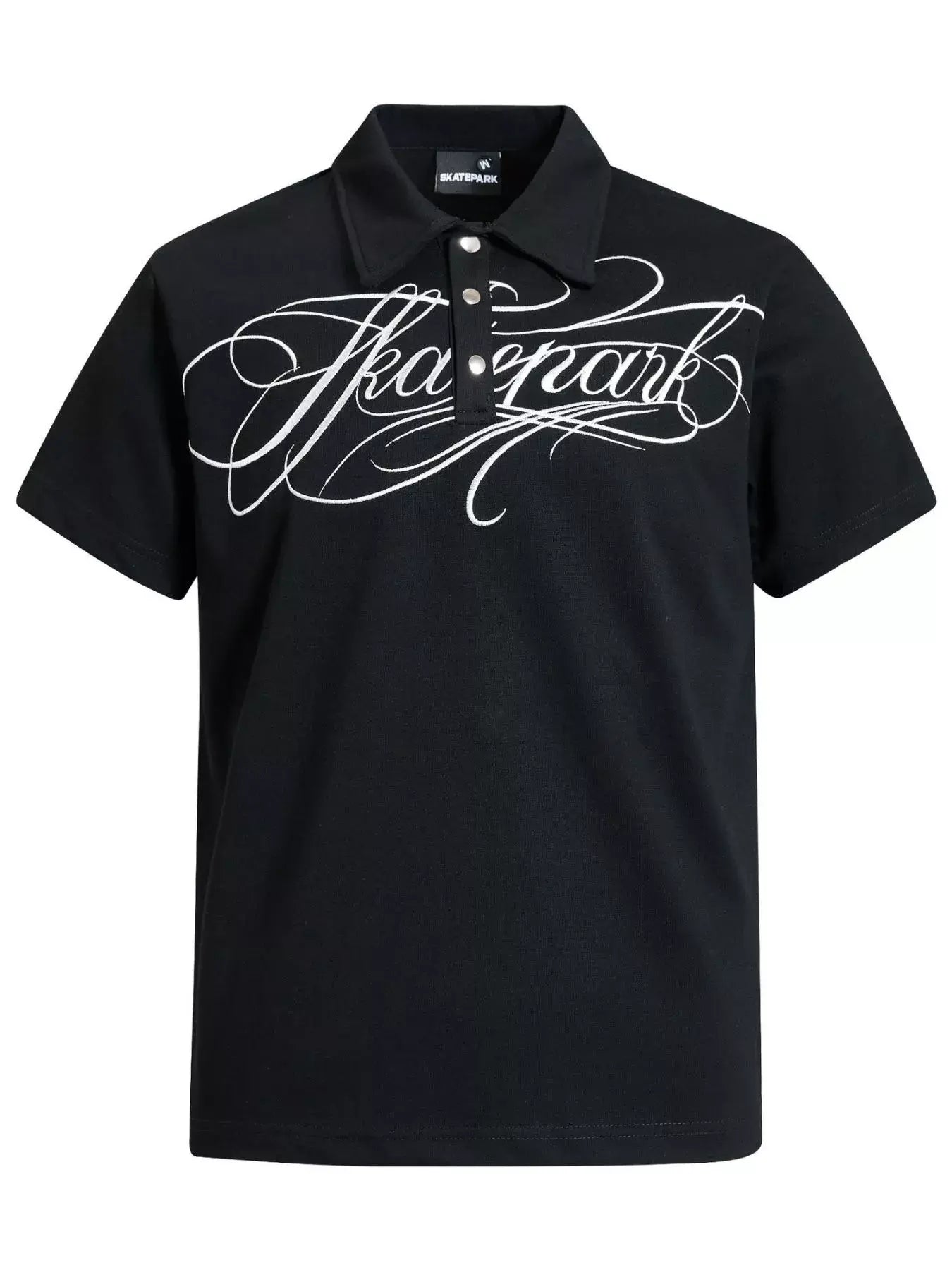 Scarlet LUXENK© Letter Embroidered Polo Shirt with brand logo, classic collar, and embroidered detail for a stylish look.